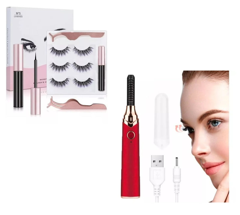 Encrespador Electrico Pestanas Profesional + Kit Magnético GRATIS | Mira Impactante en 60s