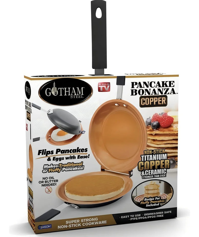 Sartén Doble Cara Antiadherente Gotham Steel Pancake Bonanza | Envío GRATIS