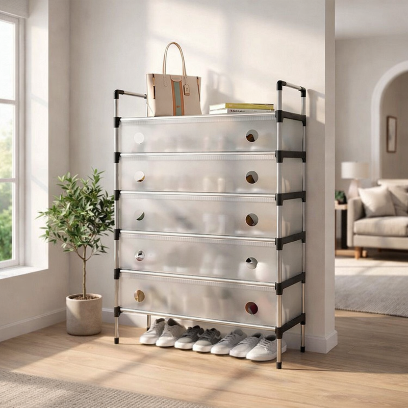 Organizador de Zapatos Inteligente + REGALO GRATIS 🎁 Cubre Zapatos Impermeables incluido