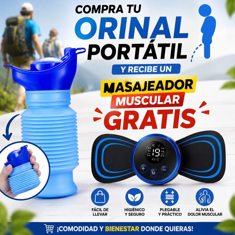 🚗 Orinal Portátil Unisex + Masajeador GRATIS 🚚 Envío Gratis | 💵 Pago Contra Entrega